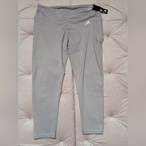 NWT Adidas Women's Gray Slate Leggings Athletic Yoga Pants